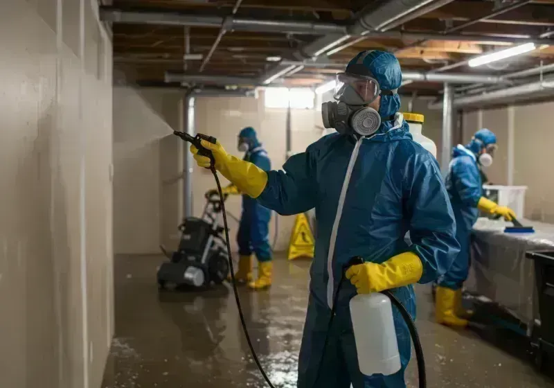 Basement Sanitization and Antimicrobial Treatment process in Davidson County, TN