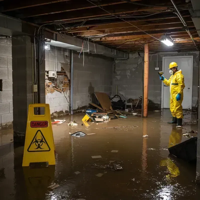 Flooded Basement Electrical Hazard in Davidson County, TN Property